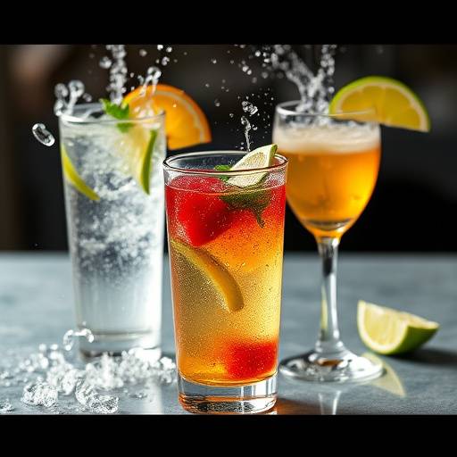 Drinks and cocktails photographed with refreshing condensation, Studio 2