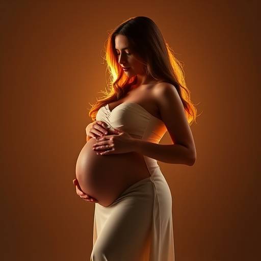 Maternity photoshoot with a glowing expectant mother, Studio 2
