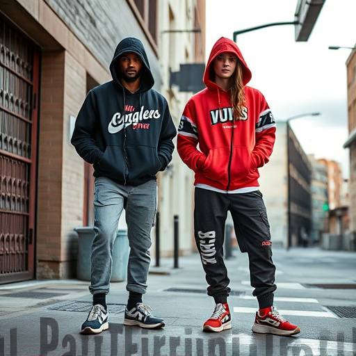 Streetwear brand photoshoot with models in urban settings, Studio 2
